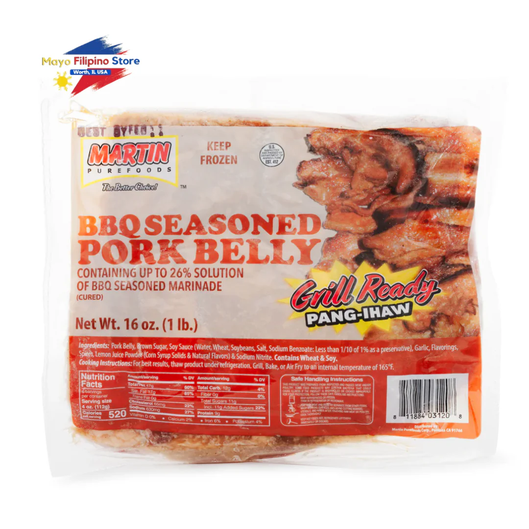 Martin BBQ Seasoned Pork Belly 16oz