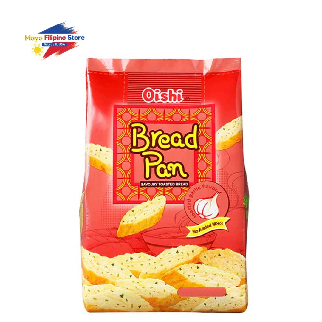 Oishi Bread Pan Toasted Bread Garlic Flavor 42g