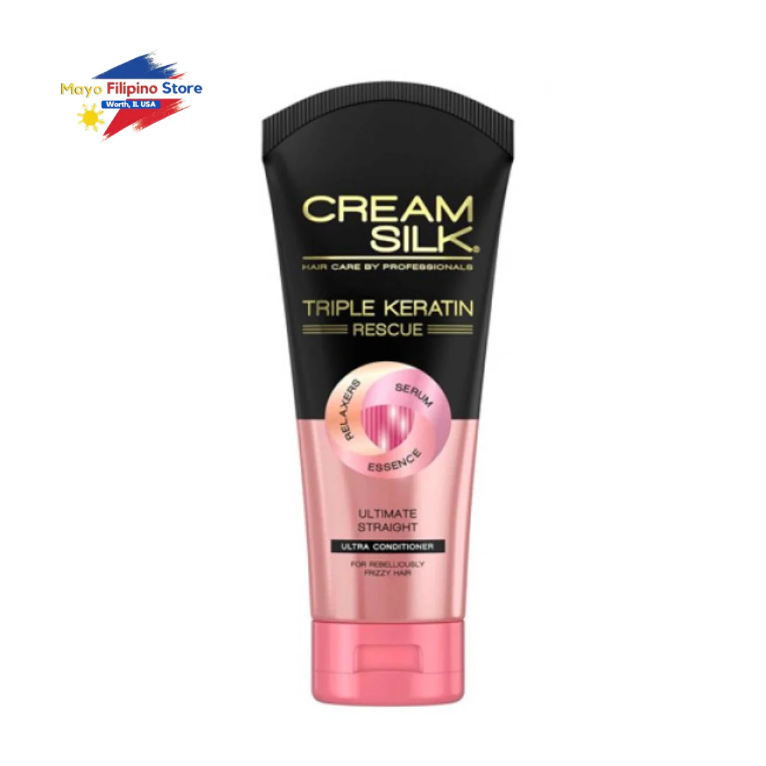 Cream Silk Triple Keratin Ultimate Straight 170ml