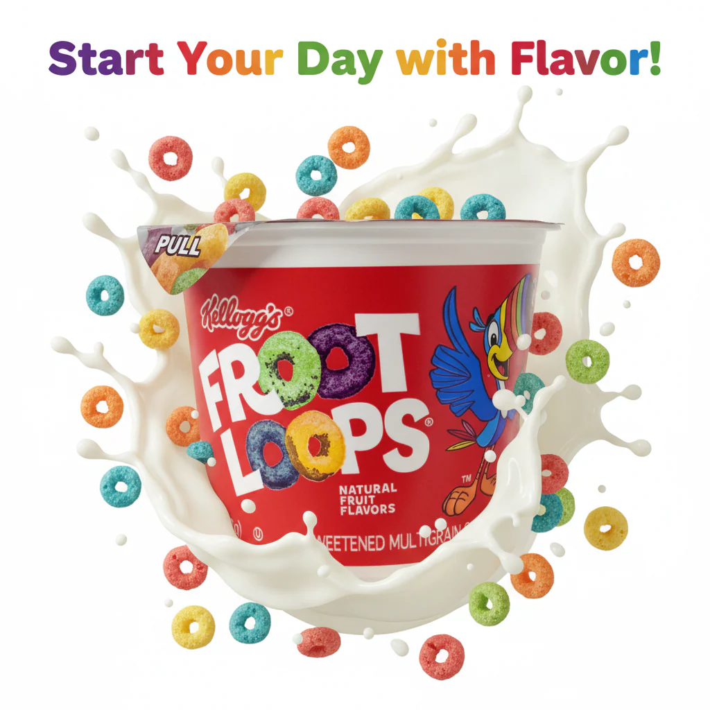 Kelloggs Fruit Loops 71g - Image 2