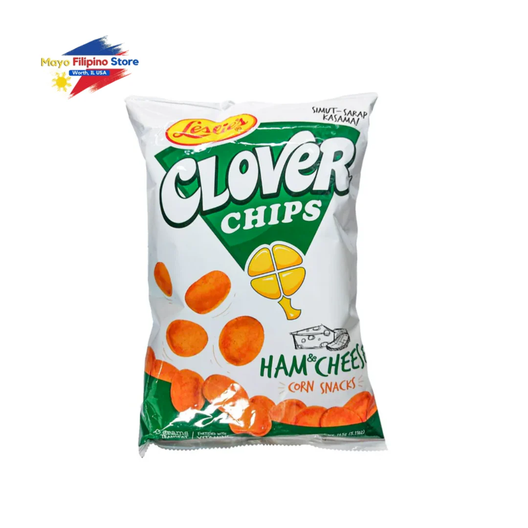 Leslie Clover Chips Ham & Cheese 145g