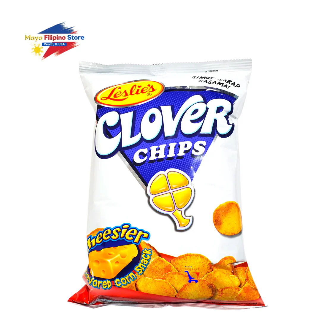 Leslie Clover Chips Cheesier Flavored Corn Snacks 145g