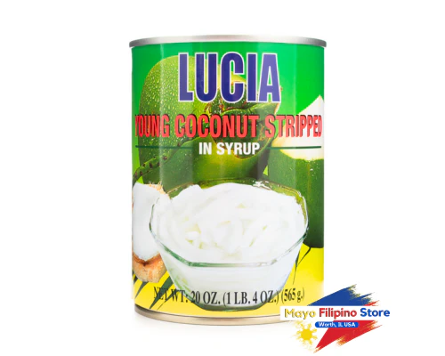 Lucia Young Coconut Stripped in Syrup Can 20oz 565g