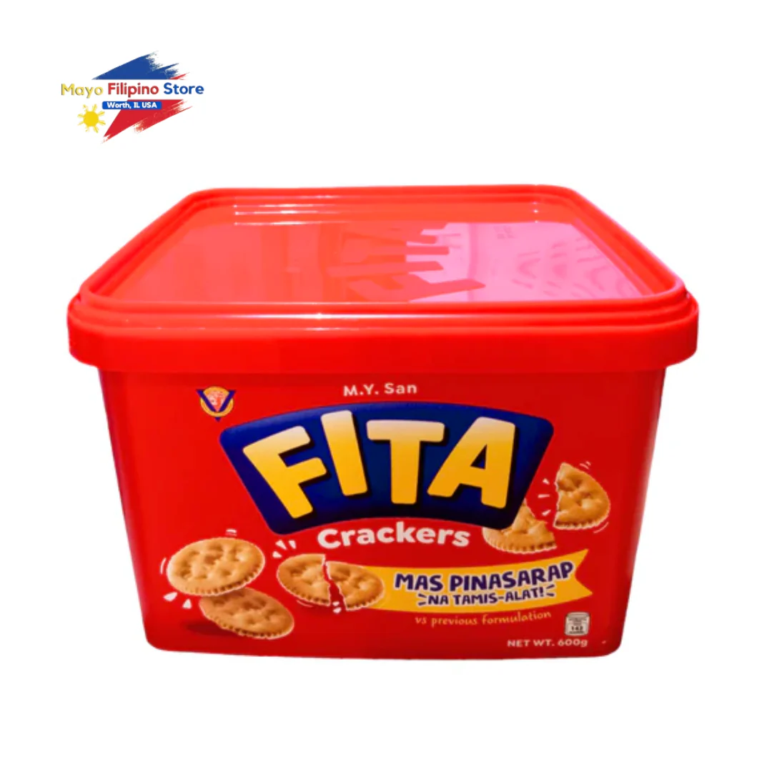 M.Y San Fita Crackers in Pail