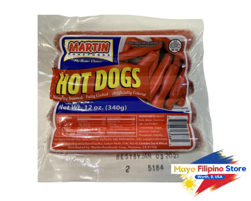 Martin BEEF AND PORK Regular Hotdog 340g