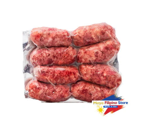 Pampanga Bulk Sweet Sausage Longanisa 8pcs in a Pack 1 to 1.5lbs