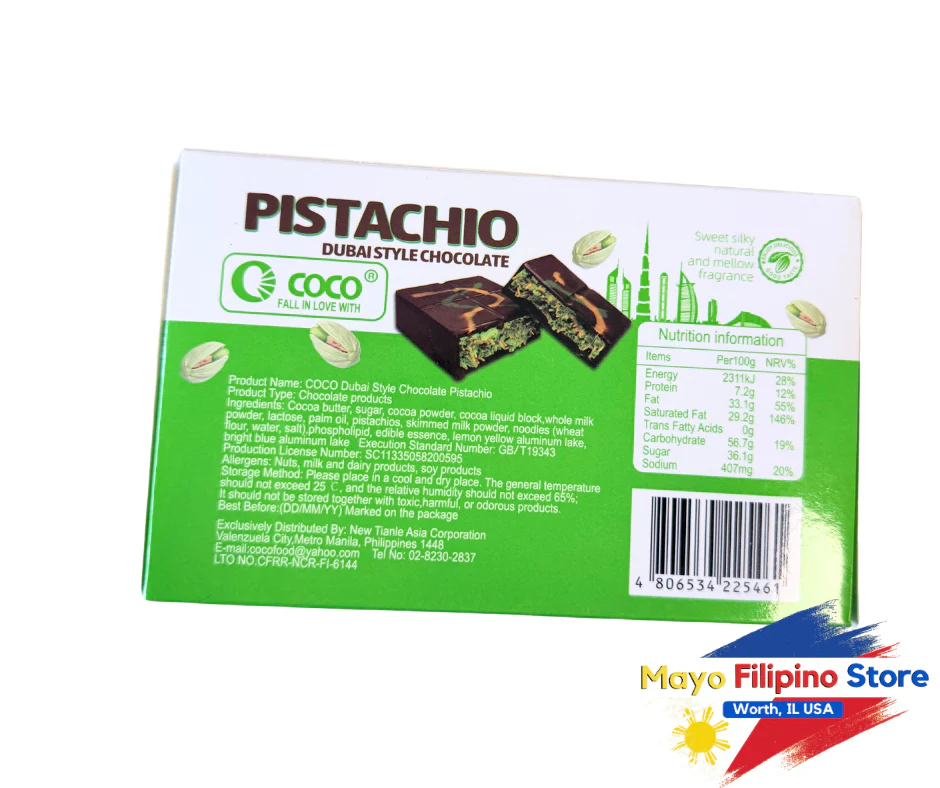 Pistachio Dubai Style Chocolate 70g - Image 2