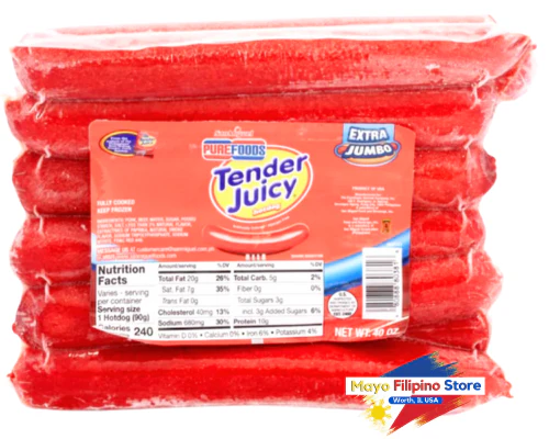 Purefoods JUMBO Tender Juicy Hotdog 40oz
