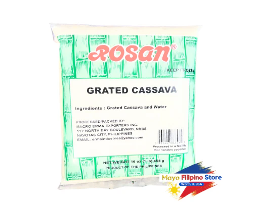 Rosan Grated Cassava 16 Oz 454g Frozen