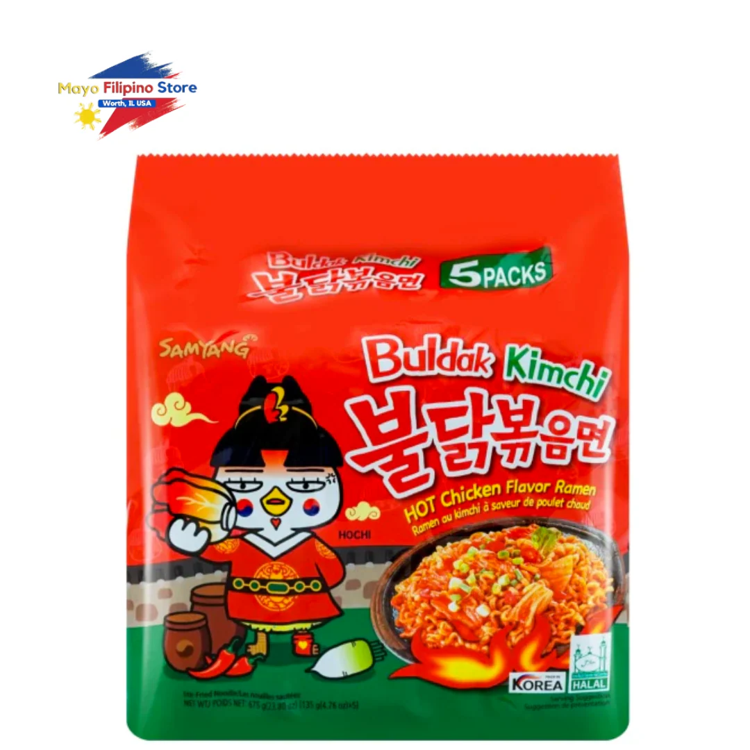 5 packs Samyang Buldak Kimchi Ramen