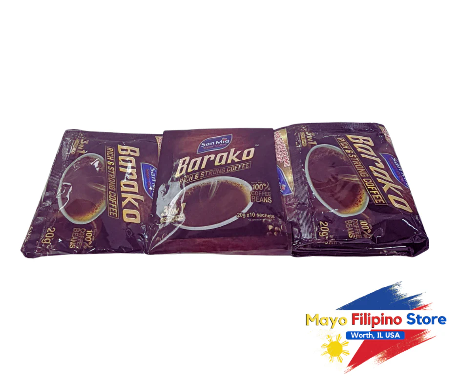 San Mig Super Coffee Barako Rich and Strong Coffee 3 in 1 10sachets