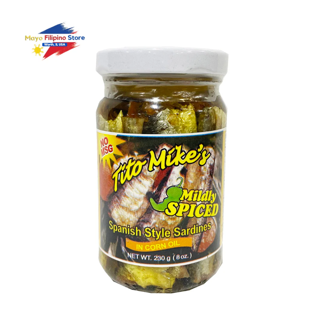 Tito Mike's Mildly Spiced Spanish Sardines 8oz 230g