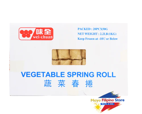 Wei Chuan Frozen Vegetable Spring Roll 20pcs x 50g 1kg