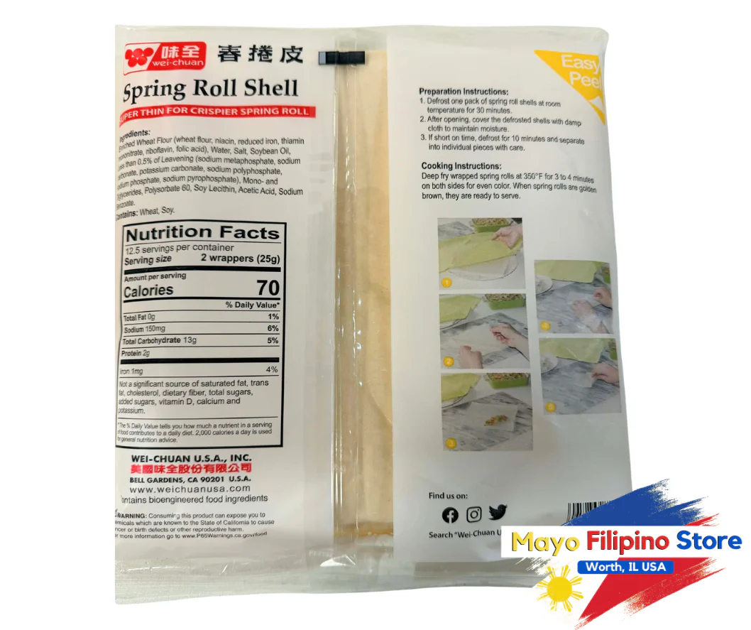 Wei Chuan Spring Roll Shell 25pcs 312g - Image 2