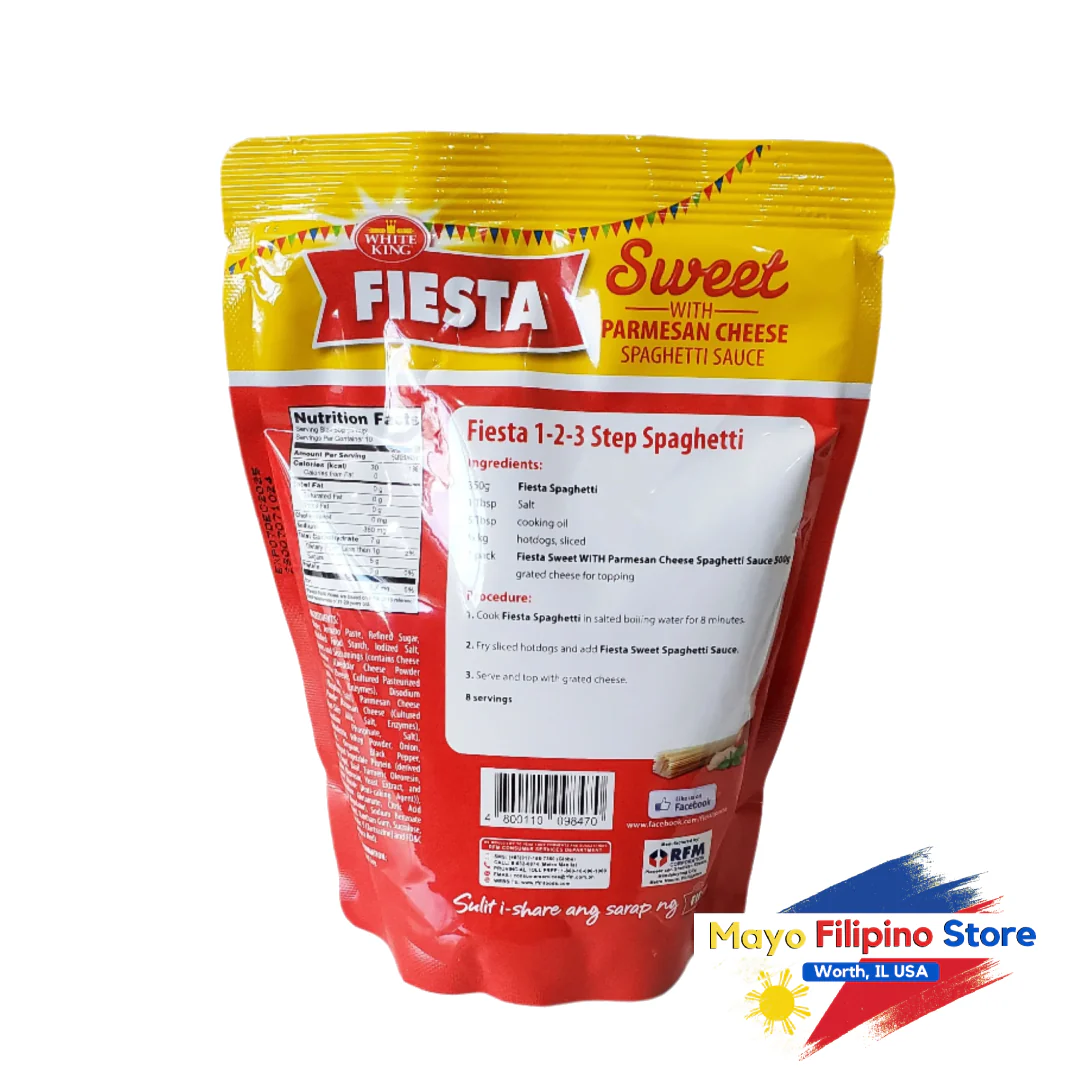 White King Fiesta Sweet With Parmesan Spaghetti Sauce 500g - Image 2