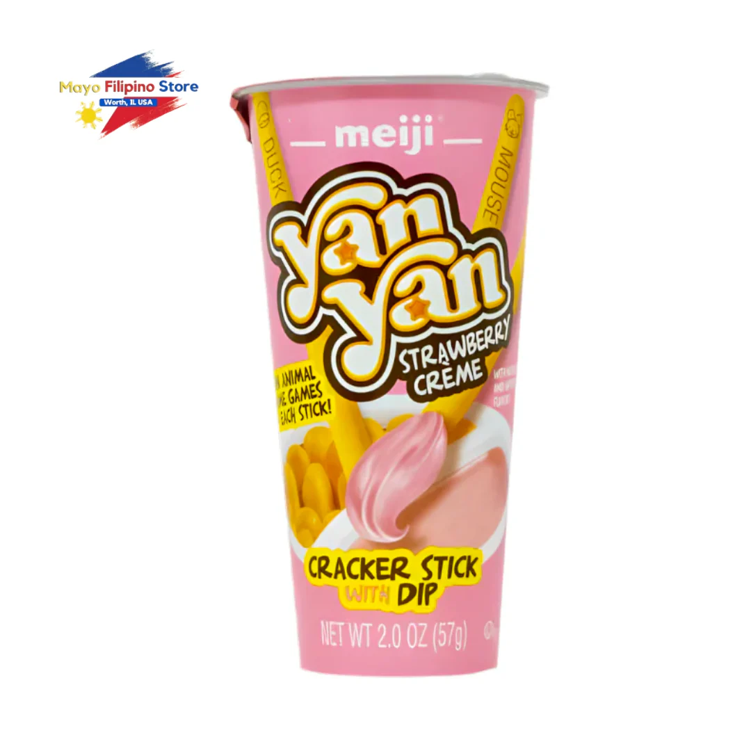 Yan Yan Strawberry Stick with Dip 57g - Image 2